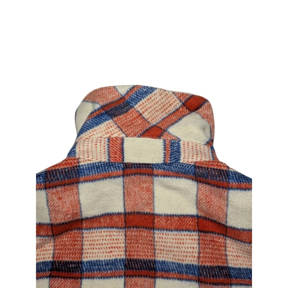 Hutch x Anthropologie Donna Plaid Shirt Jacket Shacket Women's Sz S Orange Blue - Picture 10 of 11